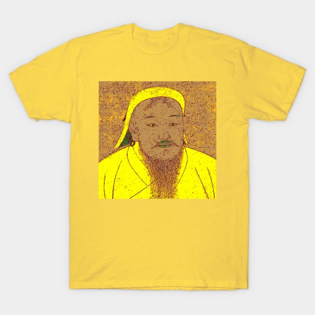 Genghis Khan Portrait T-Shirt by werewolfintheair